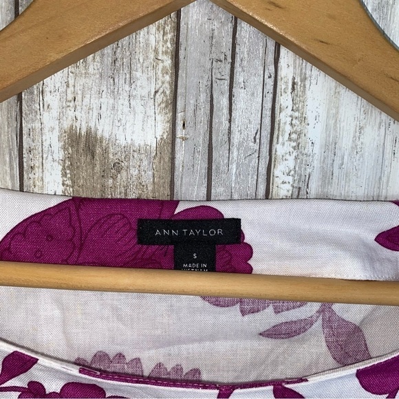 Ann Taylor Linen Blend Boat Neck Popover - Picture 5 of 5